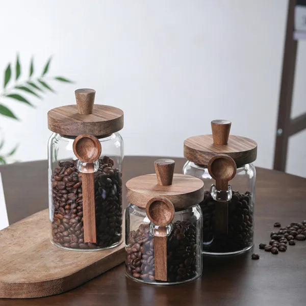 Glass Coffee & Spice Storage Jars