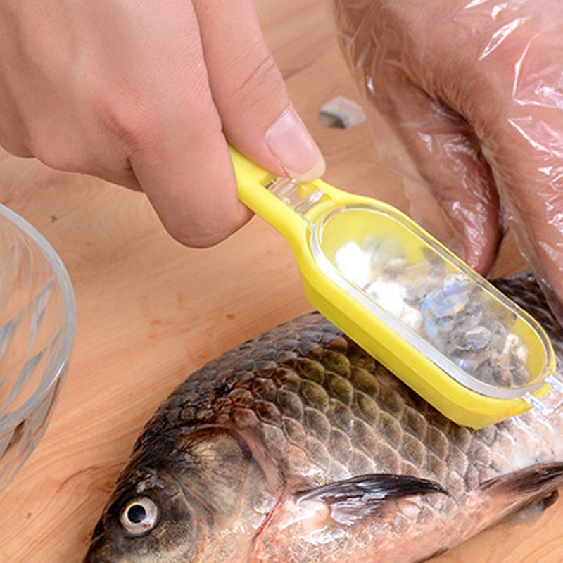 Fish Scale Scraper with Lid