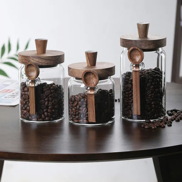 Glass Coffee & Spice Storage Jars