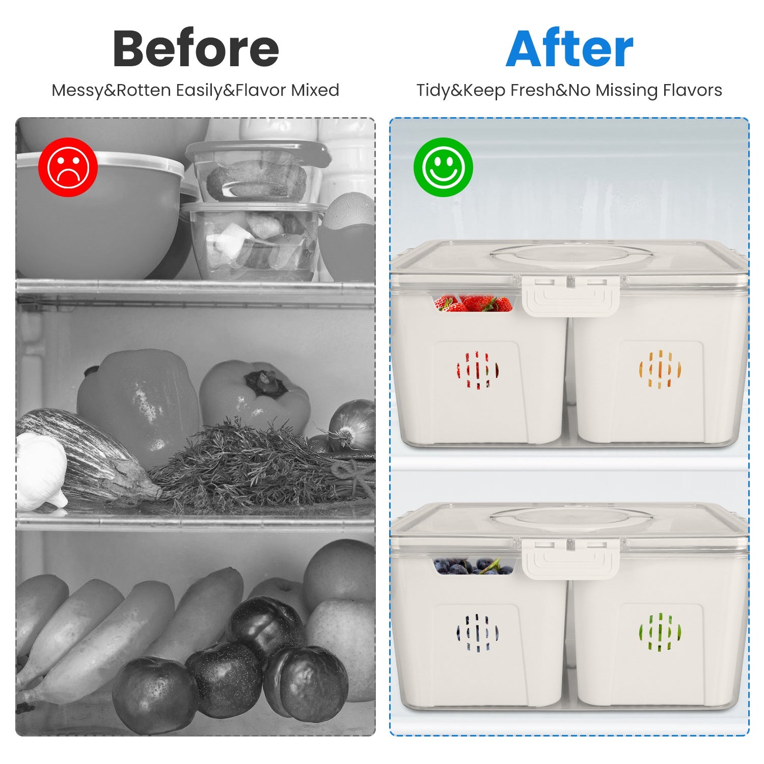 Airtight Fruit Storage Container