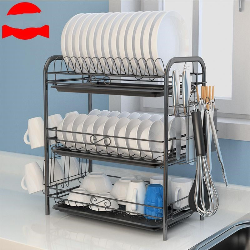 Dish Drying Rack with Drainer