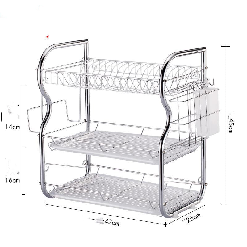 Dish Drying Rack with Drainer