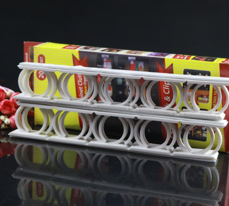 Clip-On Spice Rack Bottle Holder