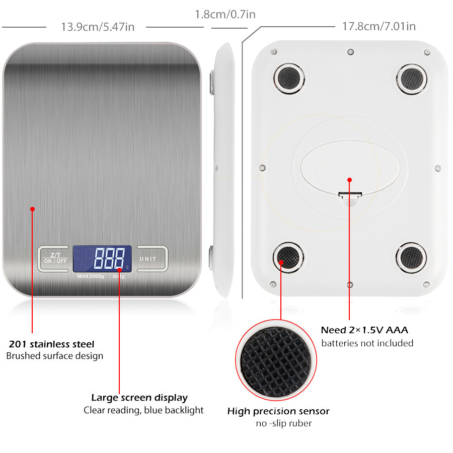 Digital Food Kitchen Scale