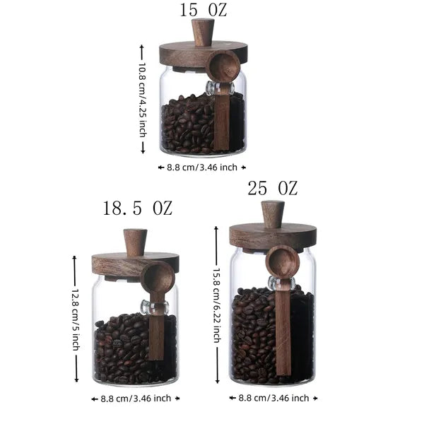Glass Coffee & Spice Storage Jars
