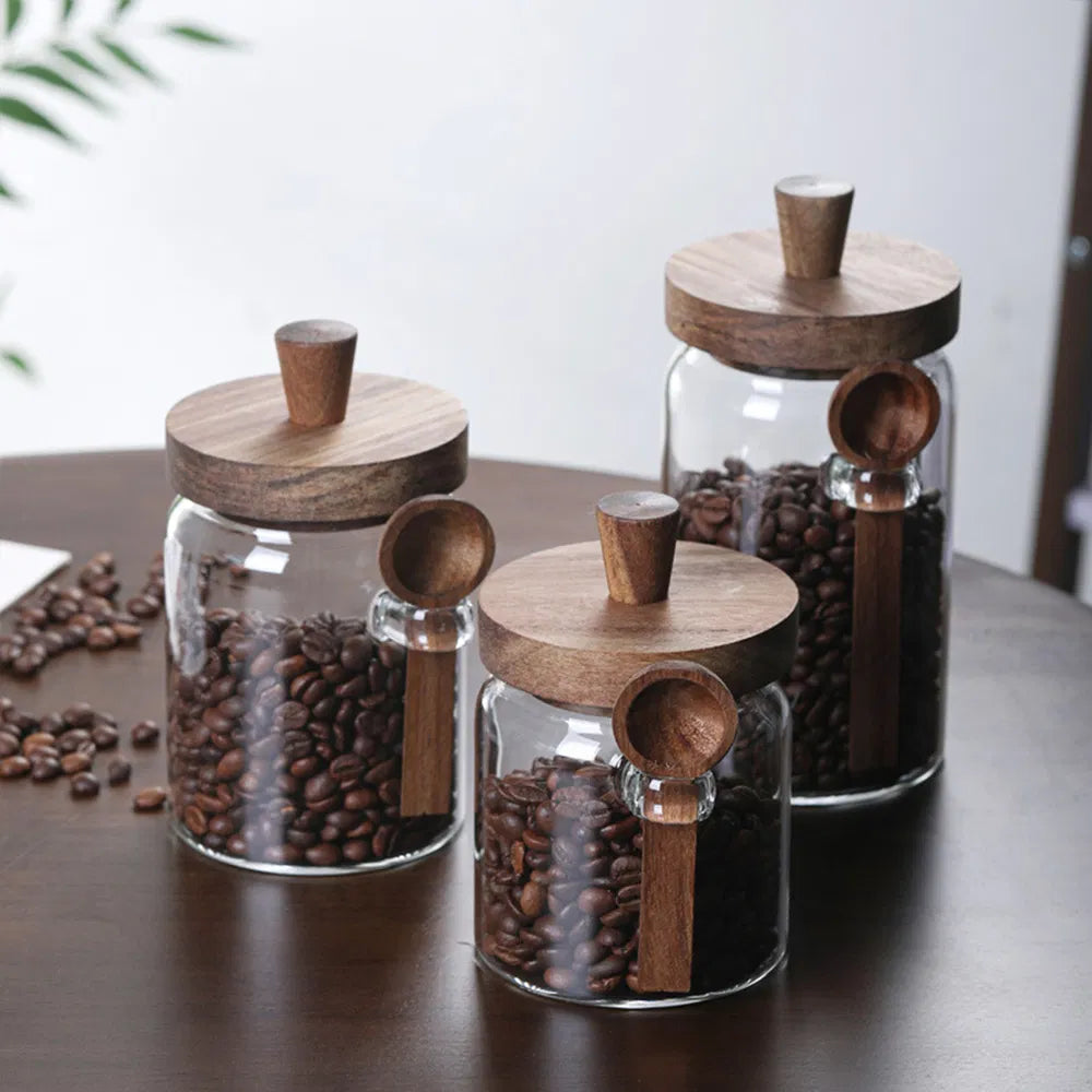 Glass Coffee & Spice Storage Jars