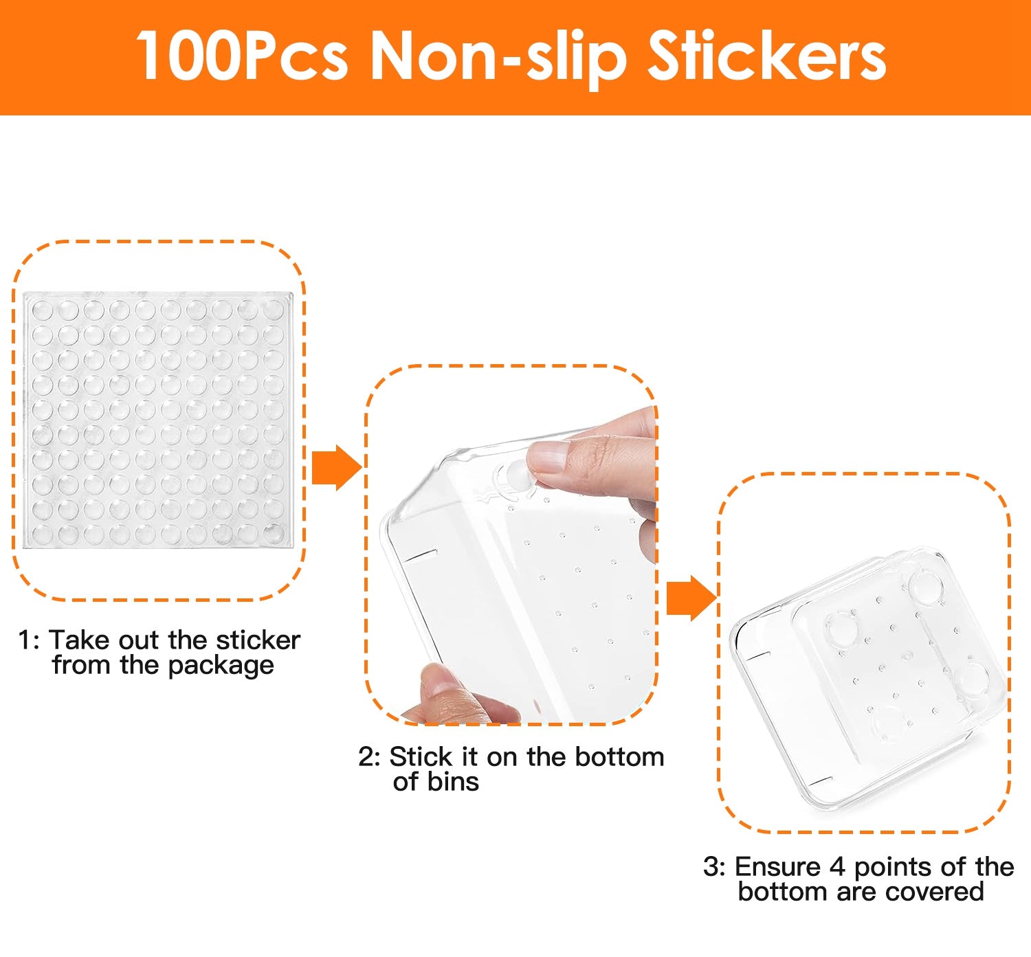 Clear Plastic Drawer Organizer Set