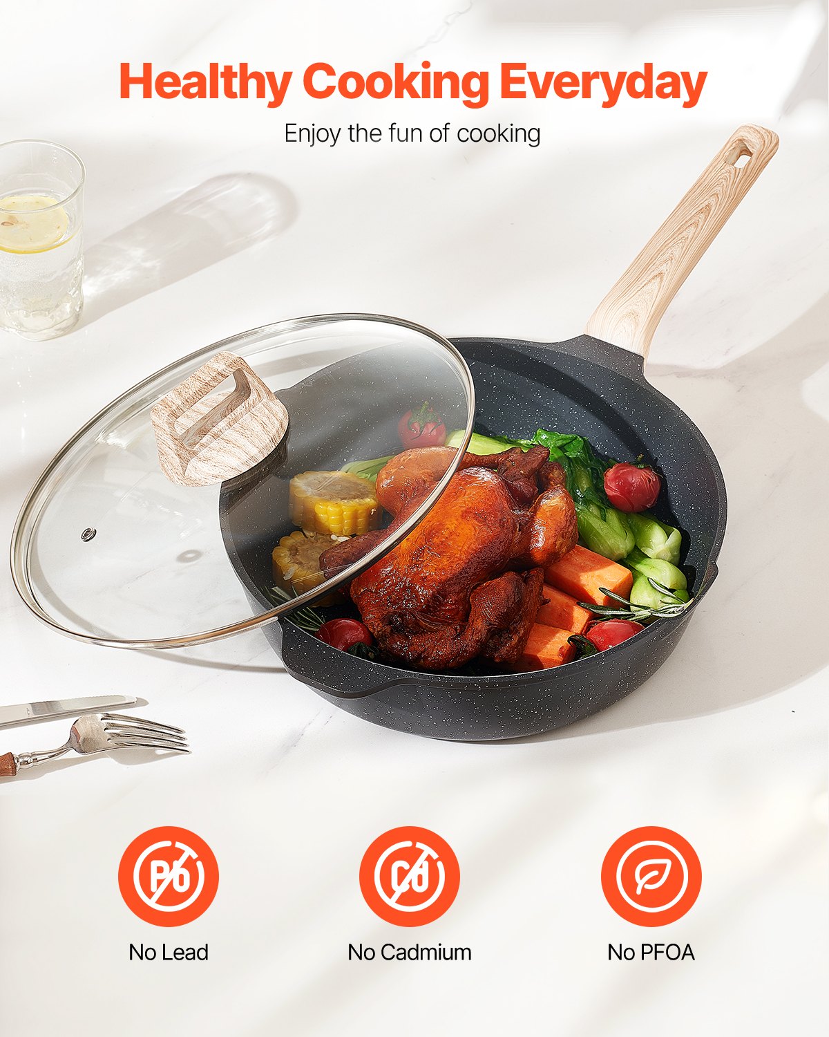 Nonstick Cookware Set Black