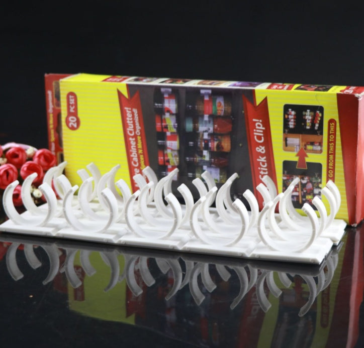 Clip-On Spice Rack Bottle Holder