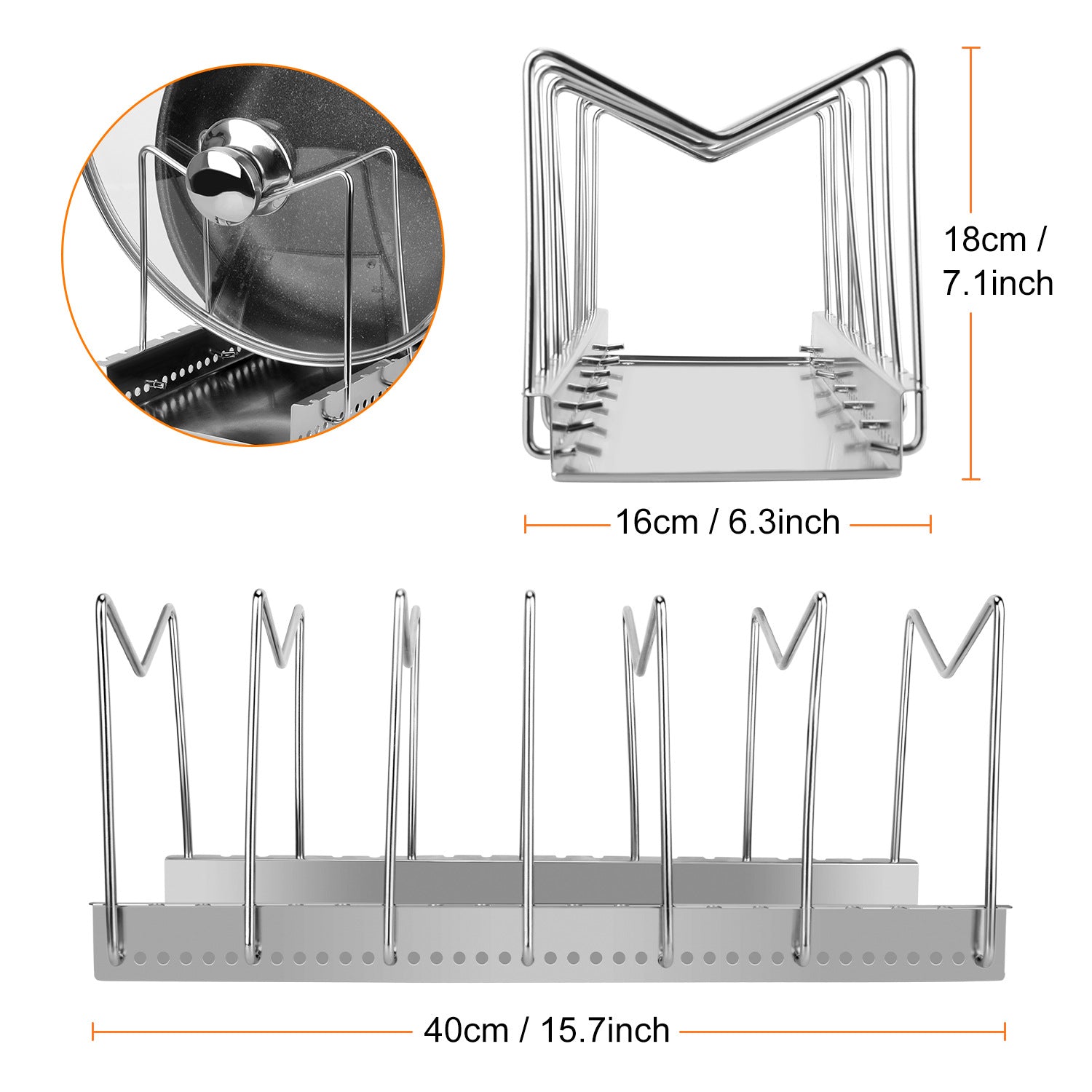 Kitchen Counter Storage Rack