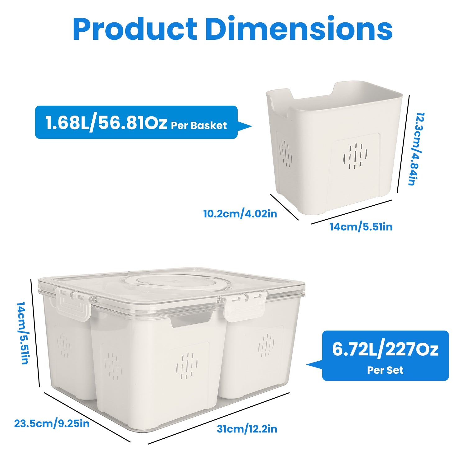 Airtight Fruit Storage Container