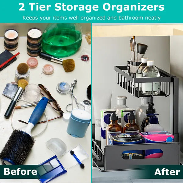 Pull-Out Under Sink Cabinet Organizer